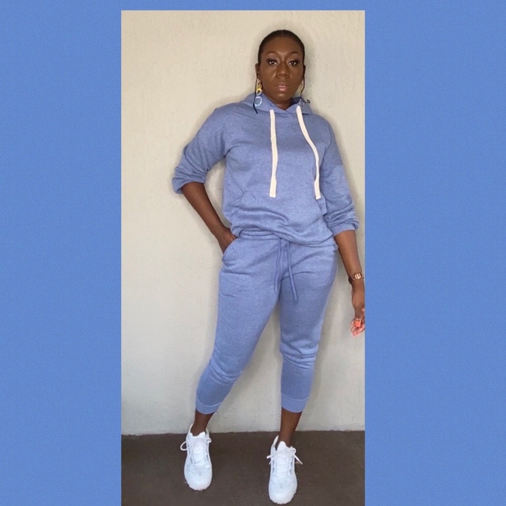 Mid Navy Nivia Hoodie Jogger Set